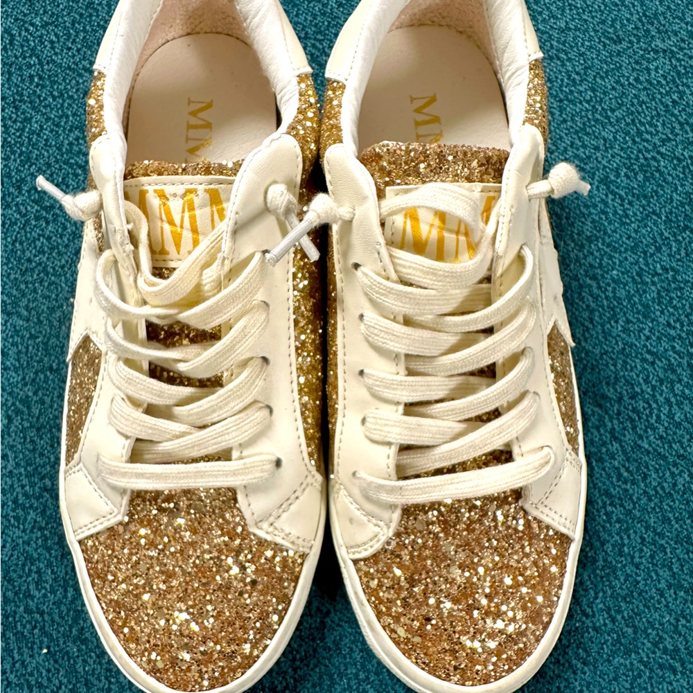 Mindy Mae’s Market Gold Sneakers